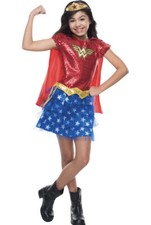 Rubies Costume Dc Superheroes Wonder Woman Sequin Child Costume, Toddler