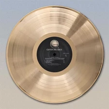 Sammy Hagar Gold LP Record wall art