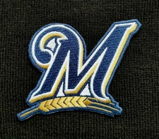 Milwaukee Brewers World Series MLB Baseball Embroidered Iron On Patch "M"