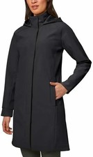 Nwt Mondetta Women's Long Soft-shell Hooded Jacket Black $100 K6