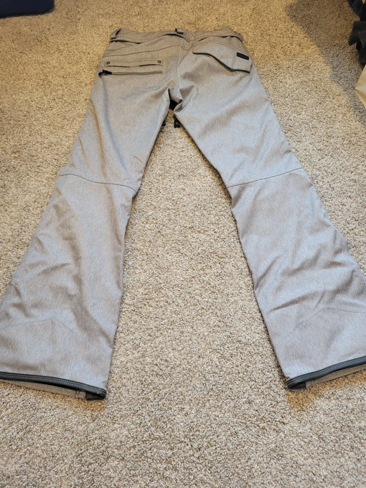 Pantalones de nieve VOLCOM SPECIES STRETCH para mujer - gris jaspeado mediano - esquí - invierno Foto 3 de 4