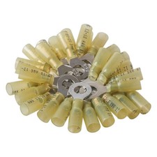 25-200PCS Heat Shrink Ring Terminals Marine Wire Connectors 12-10 AWG 5/16" Stud