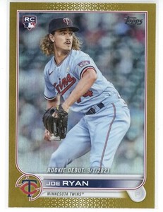 2022 Topps Update Series - Rookie Debut Gold Foil #US222 Joe Ryan (RC)