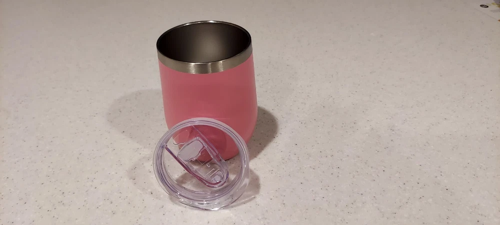 tumbler pink 12oz  (Holds temperature better than YETI)