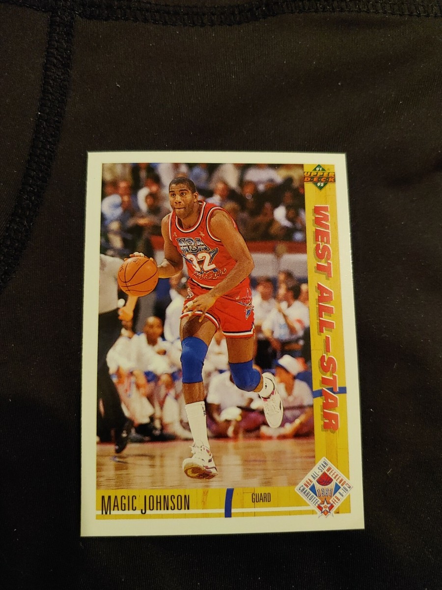 1991 - 92 Upper Deck Magic Johnson All Star card basketball