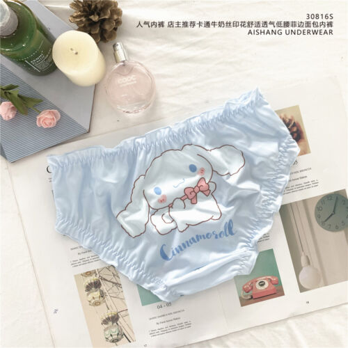 4pcs/Set Cinnamoroll Dog Anime Panties Underwear Briefs Lace Girl underpants - Picture 3 of 6