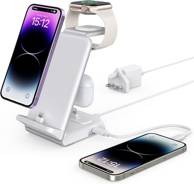in Charging Station for Apple Devices Aluminum Charger Stand