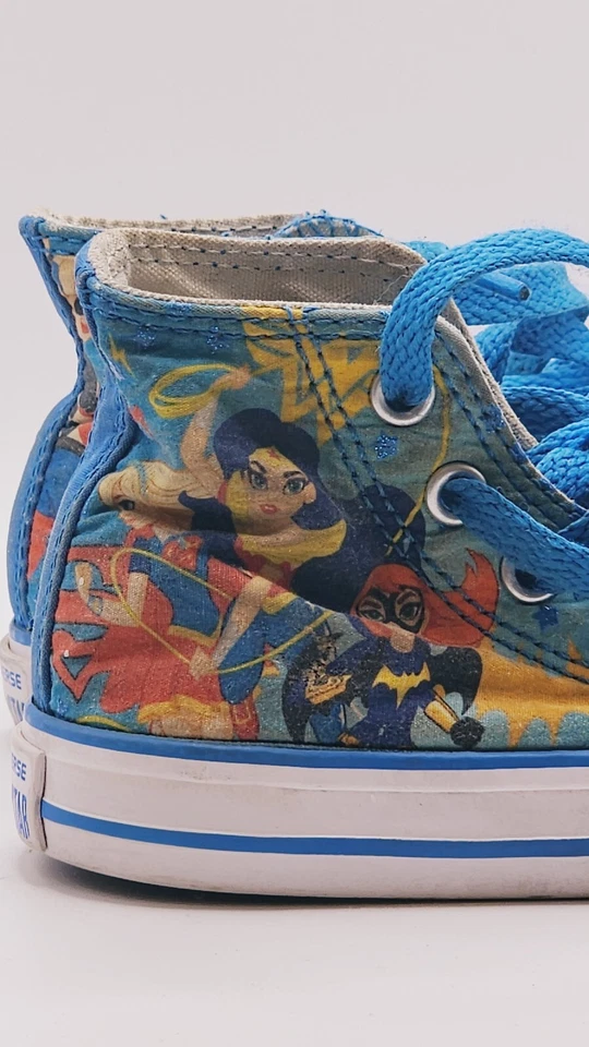 Zapatillas altas Converse DC Super Hero para niñas pequeñas All Star talla 5 Foto 4 de 4