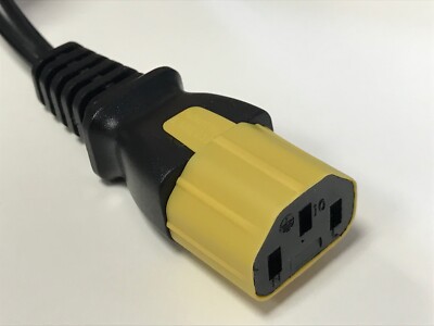Plug Lock Insert PLC14YW Adapter für IEC C13 Kaltgerätebuchse Kaltgerätestecker
