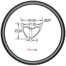 Carbon XC Mountain Bike Rims 29er Xc 24 28 32Hole Lightweight Clincher Tubeless