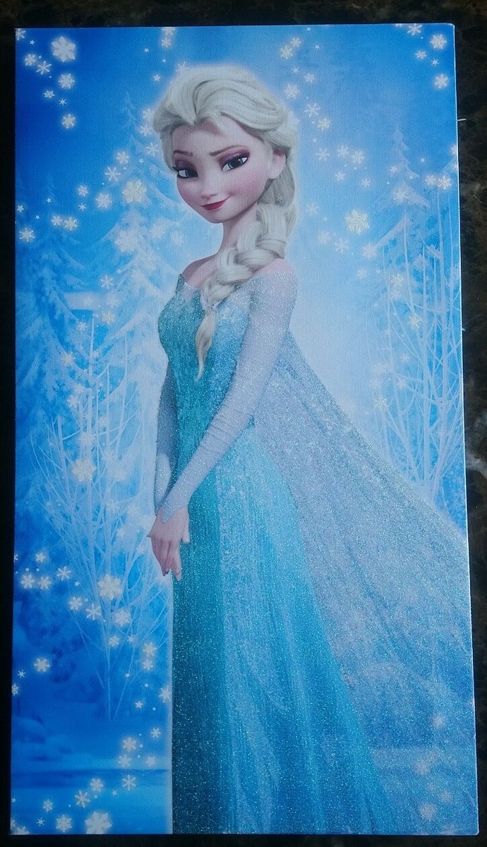 Disney Frozen, Queen Elsa Wrapped Canvas 20x11x1 in | eBay