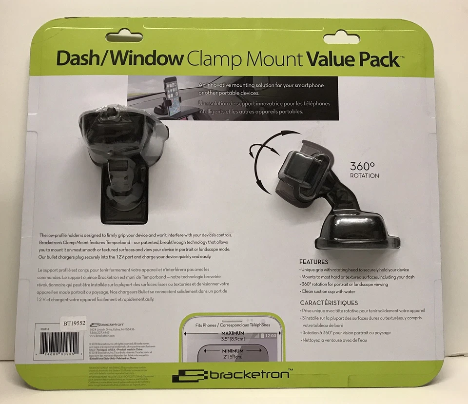 Bracketron Dash/ Window Clamp Mount Value Pack - Image 2 of 2
