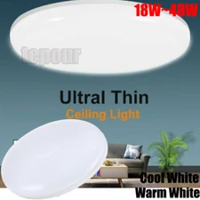 Round LED Ceiling Lights 24W 36W 48W Panel Lamp Living Room Bathroom Floodlights