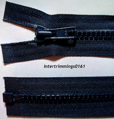 YKK Heavy Weight Open End Zip 76cm Navy Blue