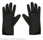 WATCH & JEWELLERS JEWELLERY HANDLEING MICROFIBER SOFT GLOVES BLACK OR WHITE