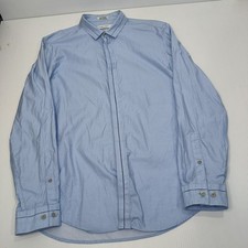 Calvin Klein Body Fit Dress Shirt Mens Size M Medium Light Blue Longsleeve