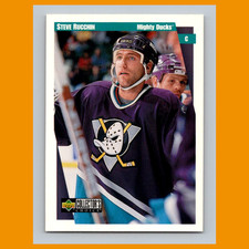 Steve Rucchin #7 1997-98 Collectors Choice Anaheim Mighty Ducks Hockey Card NHL
