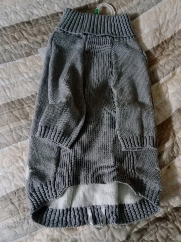 Suéter Top Paw, Gris con Estrellas y Patas Perro (L) Nuevo con Etiquetas Foto 3 de 3
