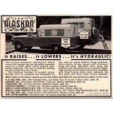 R.D. Hall Mfg. Inc. The Alaskan Camper Sun Valley CA 1965 Magazine Ad SAH4-1