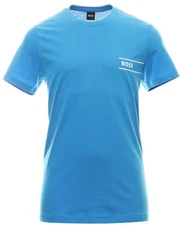 Hugo Boss Pure Cotton Crew Neck Tshirt Blue, Sz Medium