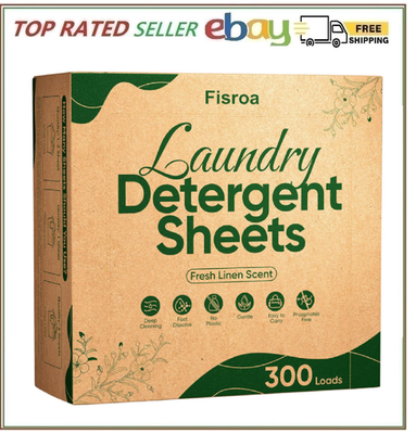 #ad Travel Laundry Detergent Sheets 300 Loads Eco Friendly Washing Detergent Sheets $13.30