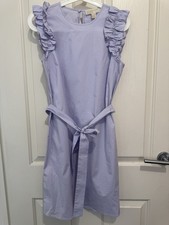 michael kors Purple Mink Dress Size Small Cotton Short Sleeves Designer Brand Ne