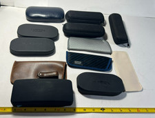 Lot Of 12 Mixed Brand Adults Sunglasses  Eyeglasses Case Hard  Soft