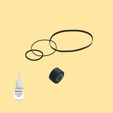 Cinghia Rullo Pressione Olio = Kit 8 per Cassette Deck BIC T-1