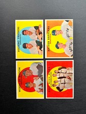 1959 TOPPS  LOT OF 4 DIFFERENT COMBO CARDS   VGEX/EX+