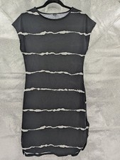 SHEIN Women's Black Large Casual Short Sleeve T-Shirt Dress L 8/10