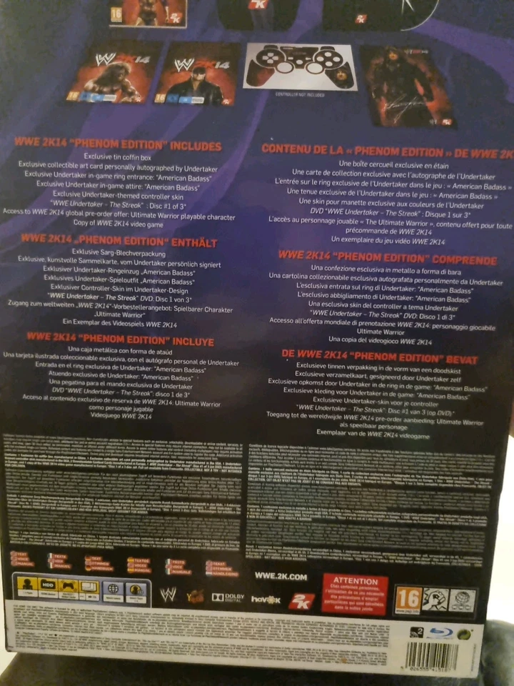 WWE The Undertaker PS3 2k14 Phenom Edition - Image 2 of 4