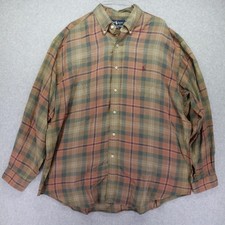 Ralph Lauren Shirt Mens Large Blake Pony Casual Button Up Plaid Long Sleeve