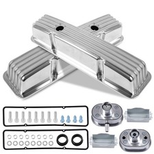 Aluminum Tall Valve Covers for 1958-1986 Chevy SBC 283, 302, 305, 327, 350, 4...