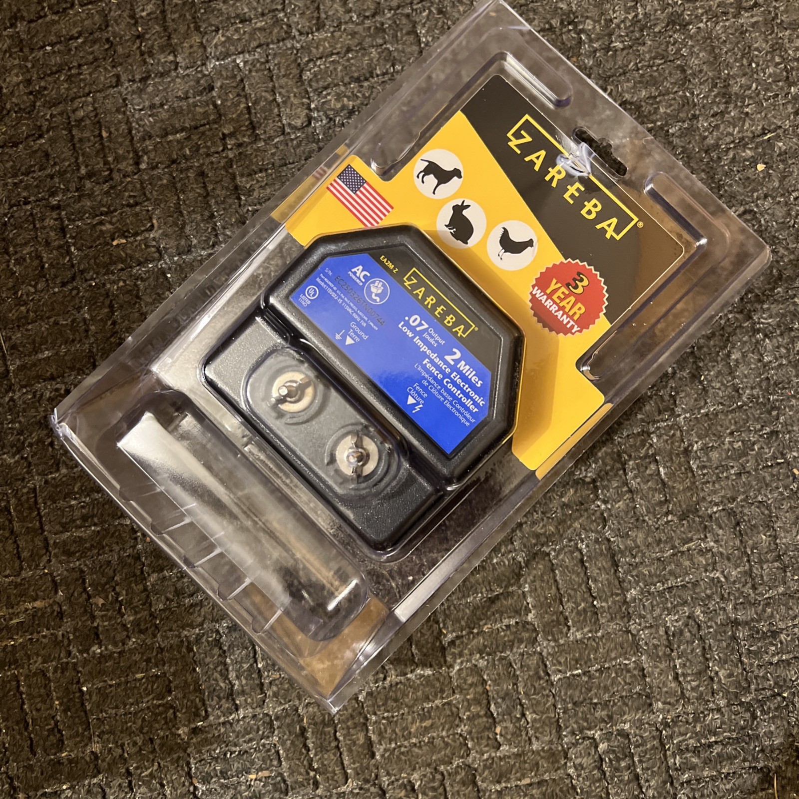 Zareba EAC2M-Z 2-Mile AC Low Impedance Fence Charger