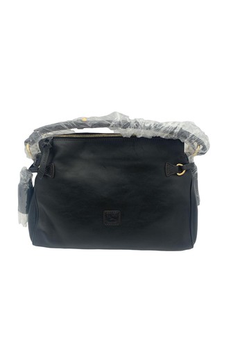 Dooney & Bourke Medium Florentine Leather Zip Hobo Black/Black