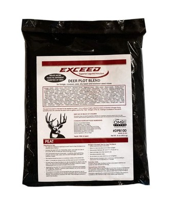 Exceed  Peat Deer Plot Blend - 96 Legumes Inoculant - 1 lb Treats 100 lb of Seed