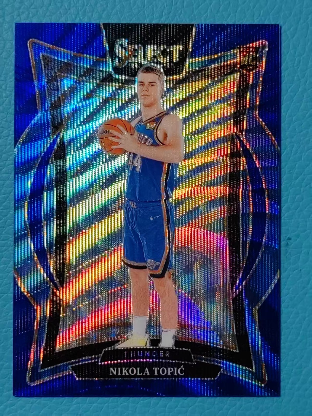 Nikola Topic 2024-25 Panini Select 61/75 Blue Wave Concourse RC Thunder #89