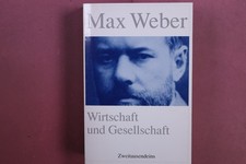 426076 Max Weber WIRTSCHAFT UND GESELLSCHAFT Zweitausendeins Grundriss der