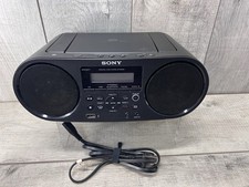 Sony ZS-RS60BT Bluetooth CD Boombox AM/FM Radio USB Audio Input Tested Works