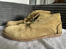 Sabah Men’s Shoes Size 9.5 Alto Prato Green Italian Suede Boots Made in Italy