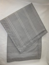 2 Ralph Lauren Euro Pillow Shams Jermyn Street Grey with White Stripe Cotton