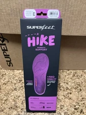 Superfeet Hike Women's Support Insoles - Inserts for Hiking Boots / Shoes Size E
