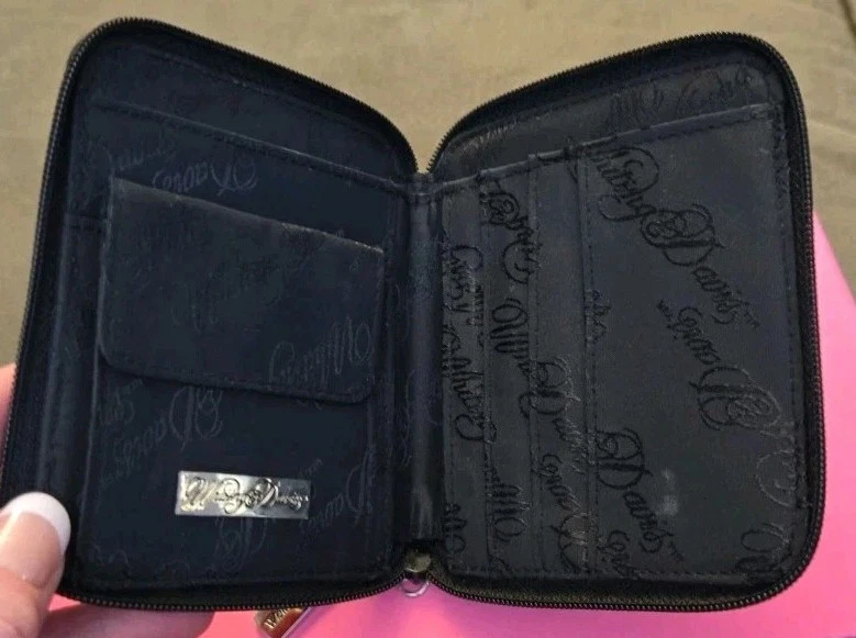 Cartera Whiting & Davis de malla negra con cremallera alrededor Foto 4 de 4