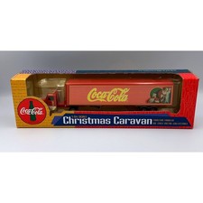 1996 Coca Cola Christmas Caravan Tractor Trailer 1:64 Die Cast Collectible NIB