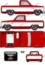 83 Chevy Silverado White Toner Decals Modern Classic