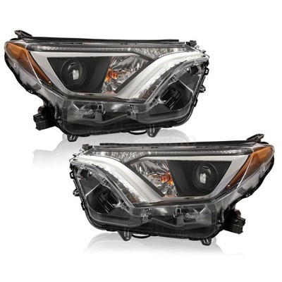 For 2016 2017 2018 Toyota Rav4 Halogen Projector Headlights Pair Left+Right