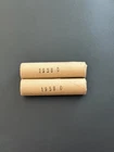 2 Roll Lot 1958 D BU Uncirculated Old Bank Wrap Lincoln Wheat Penny Cent 1C