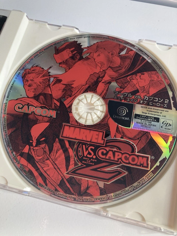 Marvel vs Capcom 2 (SEGA Dreamcast Japan) New Age of Heroes Complete CIB Tested! - Image 2 of 4