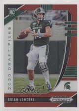 2020 Panini Prizm Draft Picks Rookies Red Brian Lewerke #142 00a3