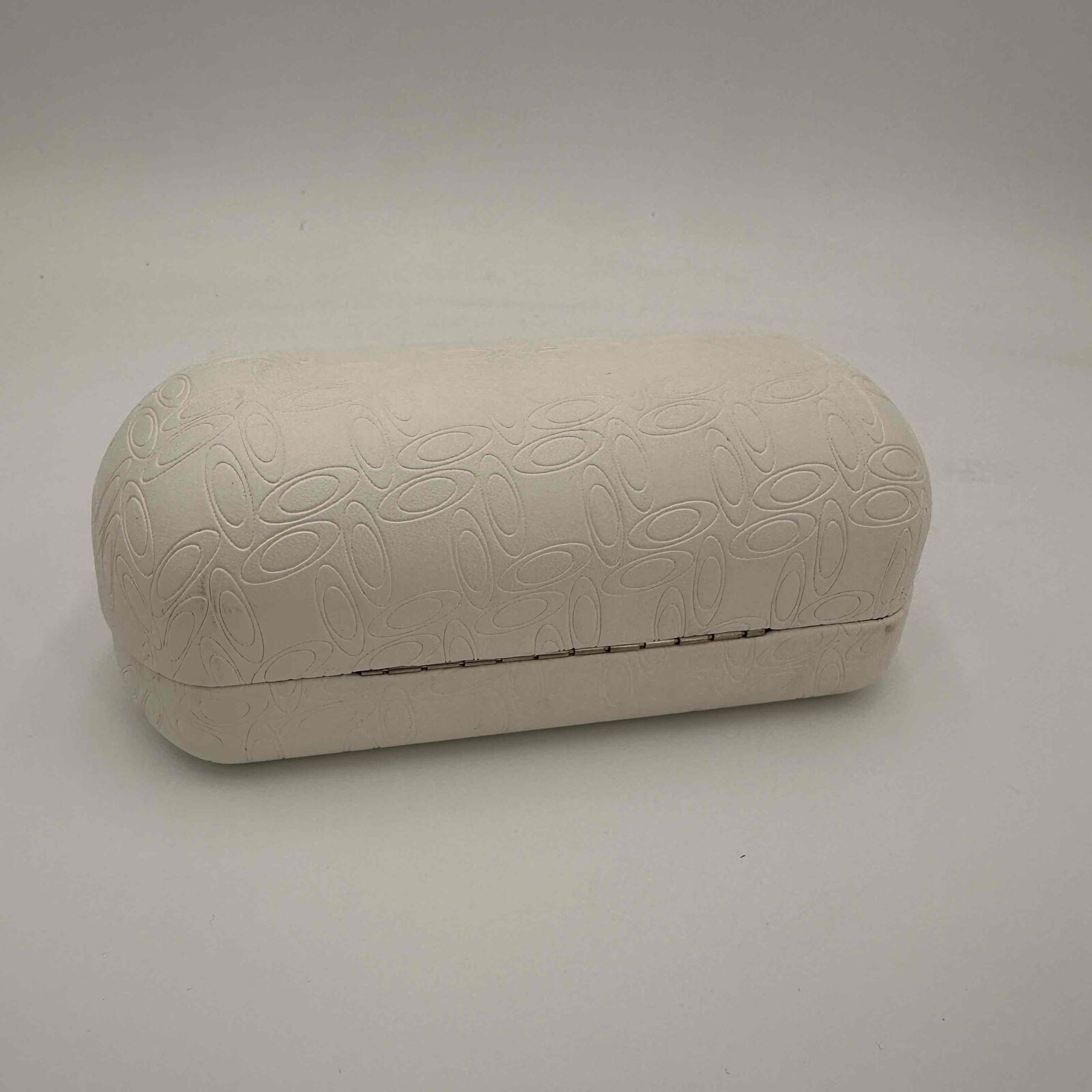 Oakley White Hard Shell Embossed Pattern Glasses … - image 3